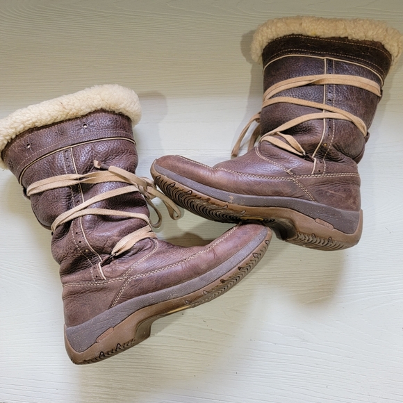 ULU Brown Winter Boots Size 9.5 - Picture 5 of 11